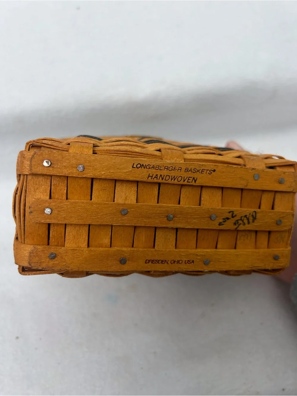 Longaberger J.W. Collection Miniature Bread & Milk Basket
